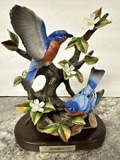 rare vtg Porcelain Bluebird Bird Figurine Tomoyuki Toda Lefton Limited to 10,000 picture