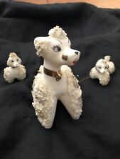 Rare Antique Miniature Porcelain Poodles 3 picture
