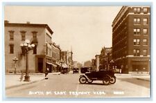 Sixth Street East Automobile Car Fremont Nebraska NE RPPC Photo Vintage Postcard picture