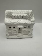 California Creations Diner RARE READ Christmas Village Paint By Numbers Vtg picture
