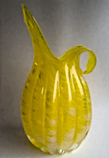 Yellow Vintage  Glass Vase picture