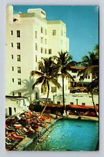 Miami Beach FL-Florida, the Embassy Hotel, Advertising, Antique Vintage Postcard picture