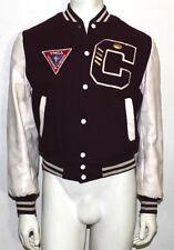 Deerfoot vintage varsity letterman jacket  Naugalite Uniroyal YMCA football picture