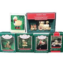 Hallmark Nostalgic Childhood Ornaments Series 1-6 Wooden Toys Complete 1984-1989 picture