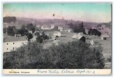 1910 Bird's Eye View Of Silverton Oregon OR Posted Residences Trees Postcard picture