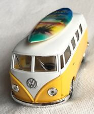 Mini Collectable Surf Car 1962 VW Bus Surfboard Woody Surfing New in Gift Box picture