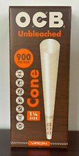 OCB Unbleached Virgin Cones 1 1/4 Bulk Box - 900 Count~Cigarette Rolling Paper picture