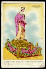 ST ELIZABETH QUEEN OF PORTUGAL Vtg LG HOLY CARD - PORT WINE ADVERTISING picture