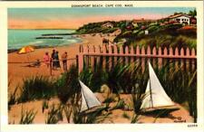 Dennis Port, MA Massachusetts DENNISPORT BEACH Homes~Toy Boats ca1940's Postcard picture