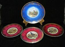 STW Bavaria Gilt Encrusted Hunting Cabinet Plates: Quail, Snipes & Grouse picture