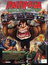 Rampage Total Destruction GameCube Original 2006 Ad Authentic Game Promo picture