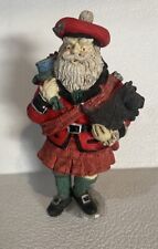 Mac Nicholas The Highlands Scottish Santa Figurine with Scottie Dog  ~ 5