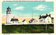 Cape Blanco Light House Oregon Coast Highway Postcard picture