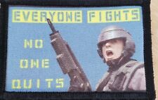 Everyone Fights Starship Troopers Morale Patch Tactical Military Army Flag  USA picture