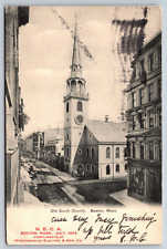 1905 Vintage Postcard Boston Massachusetts Old South Church picture