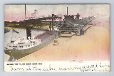 Lorain OH-Ohio, National Tube Co Ore Docks, Antique, Vintage c1908 Postcard picture
