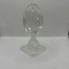 BACCARAT like Egg on a pedestal Paperweight Deco Object 1950's tall heavy fine picture
