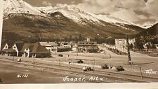 Jasper Alberta Canada RPPC Early 1900s Depot Train Station & Town View  picture