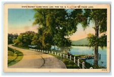 1948 State Highway Along Keuka Lake Penn Yan NY,  In The Finger Lakes Postcard picture