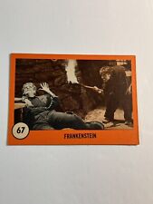 1961 Nu-Cards Horror Monsters Series Orange #67 FRANKENSTEIN picture