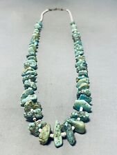 WONDERFUL VINTAGE NAVAJO ROYSTON TURQUOISE NECKLACE picture