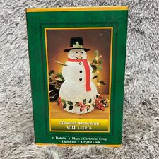 Vintage Musical Snowman W/ Lights 1996 WORKING North Pole Productions picture