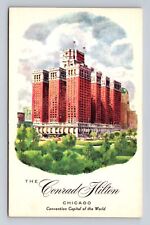 Chicago IL-Illinois, The Concord Hilton, Advertisement, Vintage Postcard picture