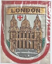 VINTAGE EMBROIDERED PATCH-Cathedral In London, England, UK- New picture