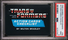 1985 Hasbro Transformers #96 Transformers Checklist PSA 9 picture