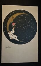 A/s Chiostri~ Pierrot Clown on the Moon~Postcard~Ballerini & Fratini~h915 picture
