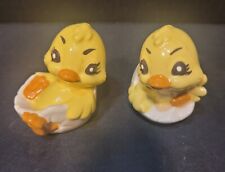 Vintage Hatching Chick Figurines  Spring Easter picture