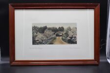 FRED THOMPSON HAND COLORED PHOTO THE OLD TOLL BRIDGE WALLACE NUTTING ART picture