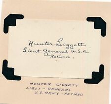 Lt. General Hunter Liggett-Historical Signed Card picture