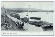 Cardiff Glamorgan Wales Postcard Roath Park Lake c1910 Unposted Pictorial picture