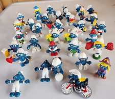 Lot of 33 Vintage The Smurfs Peyo Schleich Bally PVC small figures picture