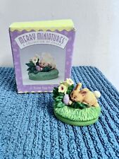 Hallmark EASTER EGG HUNT Bunny w/ Egg Merry Miniatures Figurine 1996 picture
