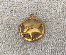 VTG Gold Plated Israel Star Pendant Charm picture