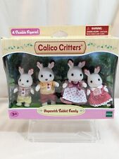 Epoch Calico Boxed Hopscotch Rabbit Family of 4. In original box. picture