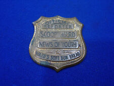 1930’s Official Reporter Wards Soft Bun Bread Scoop Ward News of Youth Badge picture