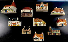 Philip Laureston 10 Shops/Homes Village Ceramic Miniatures Great Britain  EUC picture