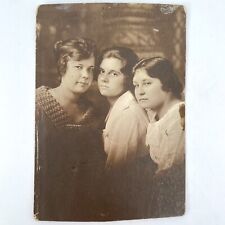 Vintage RPPC Portrait Close Pretty Women Waterbury CT 1920s Photo Sisters Girls picture