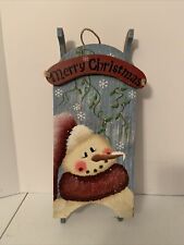 Wood Christmas sleigh Decoration 16 inch picture