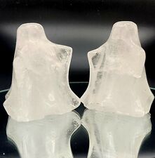 Clear Quartz Ghost Set Of 2 Hand Carved Quartz Ghost, Halloween Decoration  picture