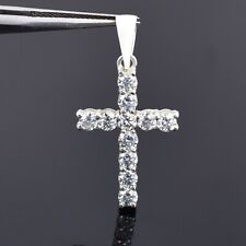 Gorgeous 5.00 Ct Certified Diamond Cross Pendant, Unisex Gift. VIDEO picture