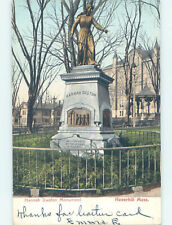 Pre-1907 MONUMENT SCENE Haverhill Massachusetts MA 6/7 AE8199 picture