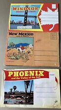 lot of 3 souvenir vintage postcard booklets Phoenix, Windsor And New Mexico picture