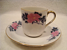 Antq Noritake Demitasse Cup & Saucer Porcelain Floral  1918 picture