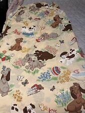 VINTAGE 1985 TONKA POUND PUPPIES CURTAINS PLEATED 24 X 62 6 Panels (3 windows) picture