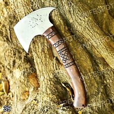 CUSTOM HANDMADE CARBON STEEL TOMAHAWK AXE HAND FORGED CAMPING HATCHET AXE picture