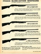 1972 Print Ad of Ithaca Model 37 37V Standard 37D Deluxe 37DV Supreme Shotgun picture